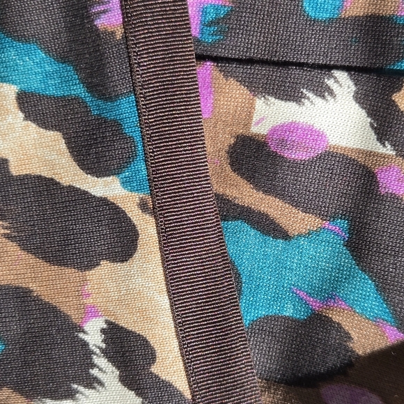 Diane Von Furstenberg Multicolor Leopard Print Pencil Skirt Size Small - Picture 8 of 9
